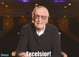 gif of Stan Lee exclaiming excelsior